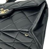 シャネル CHANEL マトラッセ トップハンドル AS4712 ブラック ゴールド金具 キャビアスキン レディース ショルダーバッグ