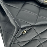 シャネル CHANEL マトラッセ トップハンドル AS4712 ブラック ゴールド金具 キャビアスキン レディース ショルダーバッグ
