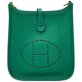 エルメス HERMES エヴリンTPM W刻印 ヴェールヴェルティゴ ゴールド金具 トリヨン レディース ショルダーバッグ