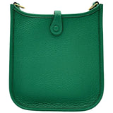 エルメス HERMES エヴリンTPM W刻印 ヴェールヴェルティゴ ゴールド金具 トリヨン レディース ショルダーバッグ