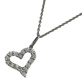 ティファニー TIFFANY＆CO センチメンタルハートネックレス プラチナ Pt950 ダイヤモンド ジュエリー