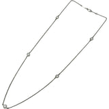 ティファニー TIFFANY＆CO バイザヤードネックレス プラチナ Pt950 ダイヤモンド ジュエリー