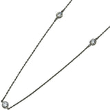 ティファニー TIFFANY＆CO バイザヤードネックレス プラチナ Pt950 ダイヤモンド ジュエリー