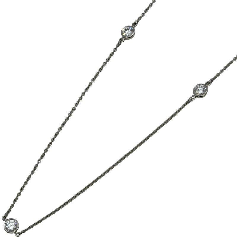 ティファニー TIFFANY＆CO バイザヤードネックレス プラチナ Pt950