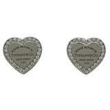 ティファニー TIFFANY＆CO リターントゥハートタグスタッドピアス ホワイトゴールド 750 ダイヤモンド ジュエリー