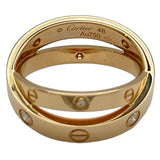 カルティエ Cartier ビーラブリング ピンクゴールド Au750 ダイヤモンド ジュエリー