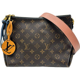 ルイ・ヴィトン LOUIS VUITTON モノグラムミニジップドホーボー M55090 ブラウン モノグラム・キャンバス レディース ショルダーバッグ