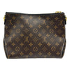 ルイ・ヴィトン LOUIS VUITTON モノグラムミニジップドホーボー M55090 ブラウン モノグラム・キャンバス レディース ショルダーバッグ