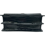 サンローラン SAINT LAURENT サンセット ラージ ショルダーバッグ 498779 ブラック シルバー金具 レザー レディース ショルダーバッグ