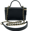 シャネル CHANEL バニティチェーンショルダー AP2912 ブラック ゴールド金具 キャビアスキン レディース ショルダーバッグ
