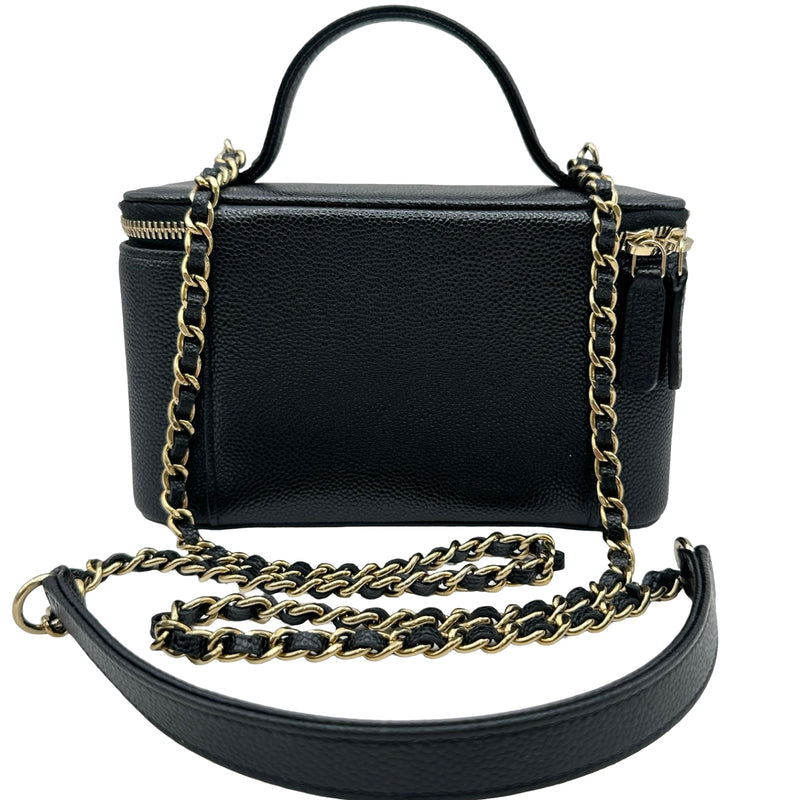 シャネル CHANEL バニティチェーンショルダー AP2912 ブラック
