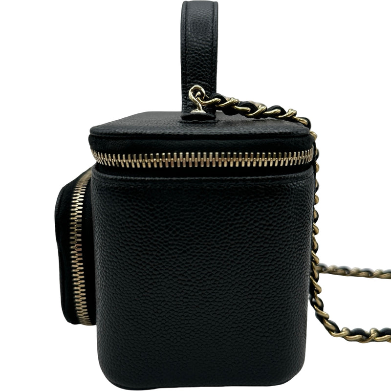シャネル CHANEL バニティチェーンショルダー AP2912 ブラック