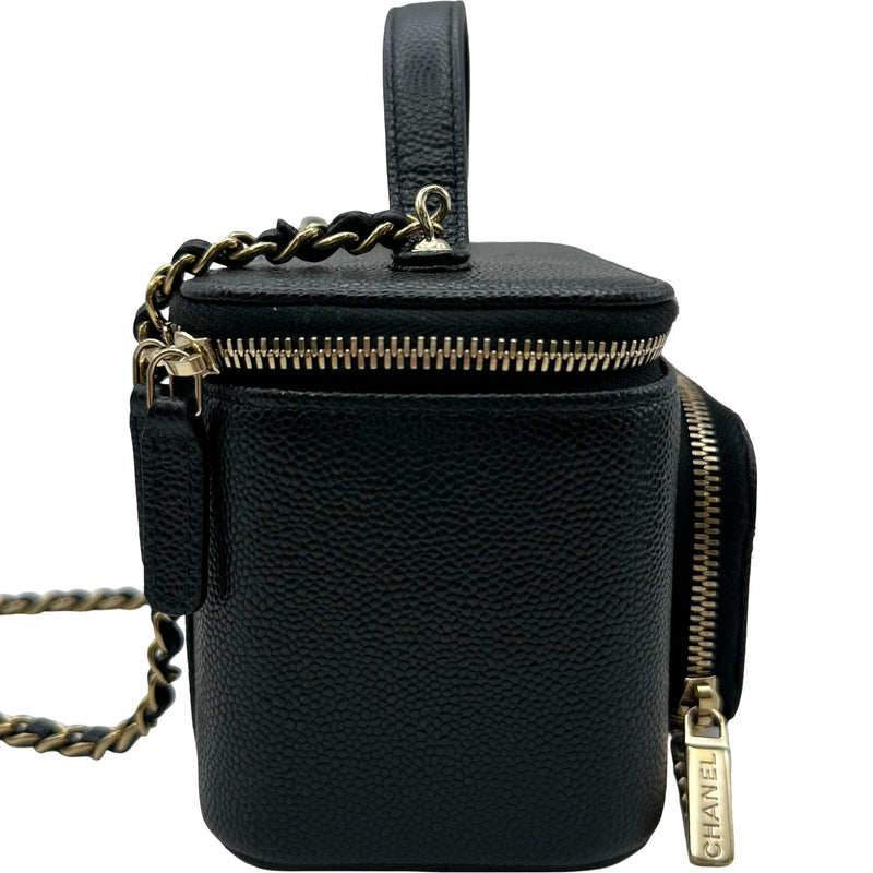 シャネル CHANEL バニティチェーンショルダー AP2912 ブラック