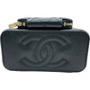 シャネル CHANEL バニティチェーンショルダー AP2912 ブラック ゴールド金具 キャビアスキン レディース ショルダーバッグ