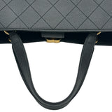 シャネル CHANEL マトラッセ2WAYラージ ショッピングトート ブラック ゴールド金具 キャビアスキン レディース トートバッグ