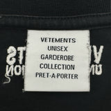 ヴェトモン VETEMENTS マジックユニコーン半袖Tシャツ UE51TR390B ブラック コットン メンズ 半袖Ｔシャツ