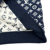 ルイ・ヴィトン LOUIS VUITTON モノグラム総柄ジャガードスウェットシャツ HIY53W ネイビー コットン メンズ スウェット