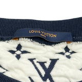 ルイ・ヴィトン LOUIS VUITTON モノグラム総柄ジャガードスウェットシャツ HIY53W ネイビー コットン メンズ スウェット