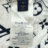 ルイ・ヴィトン LOUIS VUITTON モノグラム総柄ジャガードスウェットシャツ HIY53W ネイビー コットン メンズ スウェット