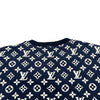 ルイ・ヴィトン LOUIS VUITTON モノグラム総柄ジャガードスウェットシャツ HIY53W ネイビー コットン メンズ スウェット