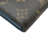 ルイ・ヴィトン LOUIS VUITTON ポルトフォイユパラス M63940 ブラウン/ブルー モノグラム・キャンバス レディース 長財布