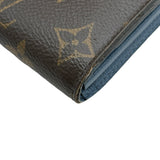 ルイ・ヴィトン LOUIS VUITTON ポルトフォイユパラス M63940 ブラウン/ブルー モノグラム・キャンバス レディース 長財布