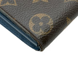 ルイ・ヴィトン LOUIS VUITTON ポルトフォイユパラス M63940 ブラウン/ブルー モノグラム・キャンバス レディース 長財布
