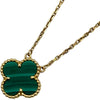ヴァンクリーフ＆アーペル Van Cleef & Arpels ヴィンテージアルハンブラネックレス ゴールド Au750 マラカイト ジュエリー