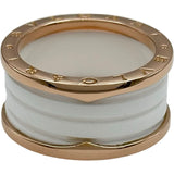 ブルガリ BVLGARI ビーゼロワンリング 4バンド ピンクゴールド Au750/セラミック ジュエリー
