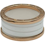 ブルガリ BVLGARI ビーゼロワンリング 4バンド ピンクゴールド Au750/セラミック ジュエリー