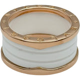 ブルガリ BVLGARI ビーゼロワンリング 4バンド ピンクゴールド Au750/セラミック ジュエリー