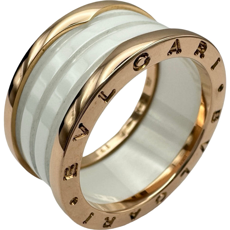 ブルガリ BVLGARI ビーゼロワンリング 4バンド ピンクゴールド Au750
