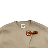 エルメス HERMES アイレットスクラプカシミヤジャケット 2E0143DB ベージュ カシミヤ レディース その他アウター
