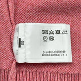シャネル CHANEL カメリアボタンカシミヤカーディガン P77545 ピンク カシミヤ レディース カーディガン