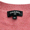 シャネル CHANEL カメリアボタンカシミヤカーディガン P77545 ピンク カシミヤ レディース カーディガン