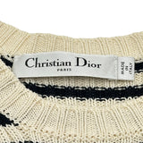 クリスチャン・ディオール Christian Dior ディオリビエラ半袖ニット 444S15AM779 アイボリー コットン レディース ニット