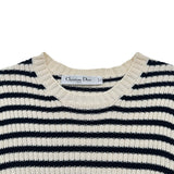 クリスチャン・ディオール Christian Dior ディオリビエラ半袖ニット 444S15AM779 アイボリー コットン レディース ニット