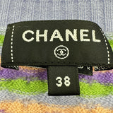 シャネル CHANEL ココマークミックスカラーニットセーター P77535 パープル カシミヤ レディース セーター