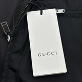 グッチ GUCCI ロゴプリント ウィンドブレイカー 473302 ブラック ナイロン メンズ ナイロンジャケット