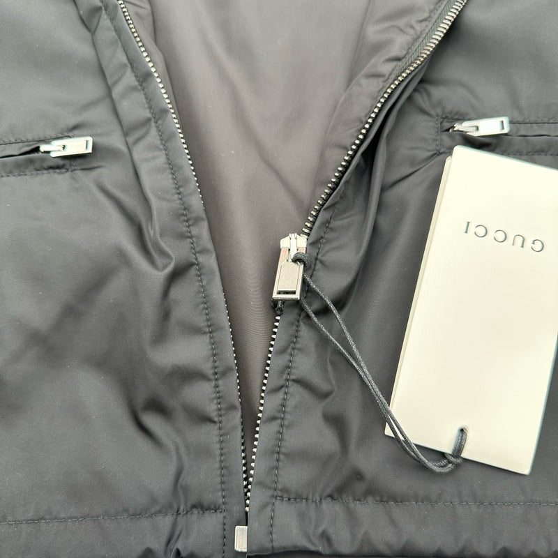 グッチ GUCCI ロゴプリント ウィンドブレイカー 473302 ブラック