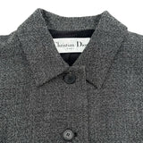 クリスチャン・ディオール Christian Dior ウールペプラムジャケット 251V19A1186 グレー ウール レディース テーラードジャケット
