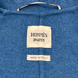 エルメス HERMES セリエボタンカシミヤジャケット 4H0102DA ブルー カシミヤ レディース その他アウター