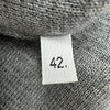 トムブラウン THOM BROWNE Vネックウールロング カーディガン FKC289A グレー ウール レディース カーディガン