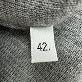トムブラウン THOM BROWNE Vネックウールロング カーディガン FKC289A グレー ウール レディース カーディガン