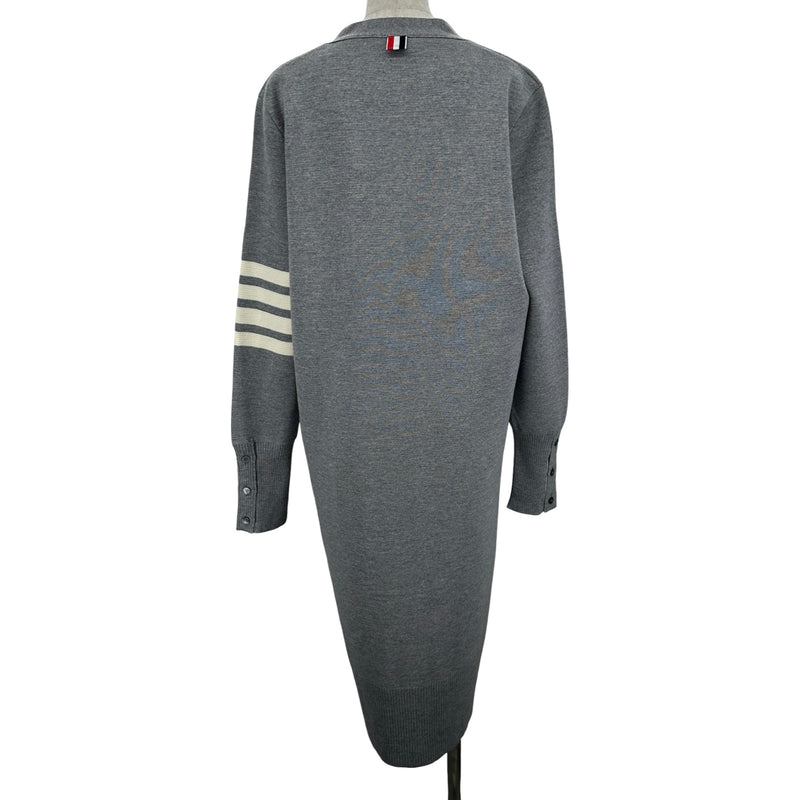 トムブラウン THOM BROWNE Vネックウールロング カーディガン FKC289A