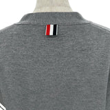 トムブラウン THOM BROWNE Vネックウールロング カーディガン FKC289A グレー ウール レディース カーディガン