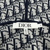 クリスチャン・ディオール Christian Dior オブリークリバーシブルニットフーディー 4WBM14CARC ネイビー ウール レディース ニット