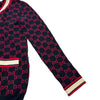 グッチ GUCCI GG総柄ジャガードウールニットカーディガン 554425 ネイビー ウール レディース カーディガン