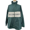バレンシアガ BALENCIAGA ロゴジップアップナイロンブルゾン 725302 グリーン ナイロン メンズ ブルゾン