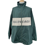 バレンシアガ BALENCIAGA ロゴジップアップナイロンブルゾン 725302 グリーン ナイロン メンズ ブルゾン
